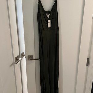 TopShop Black Cross Back Slip Dress